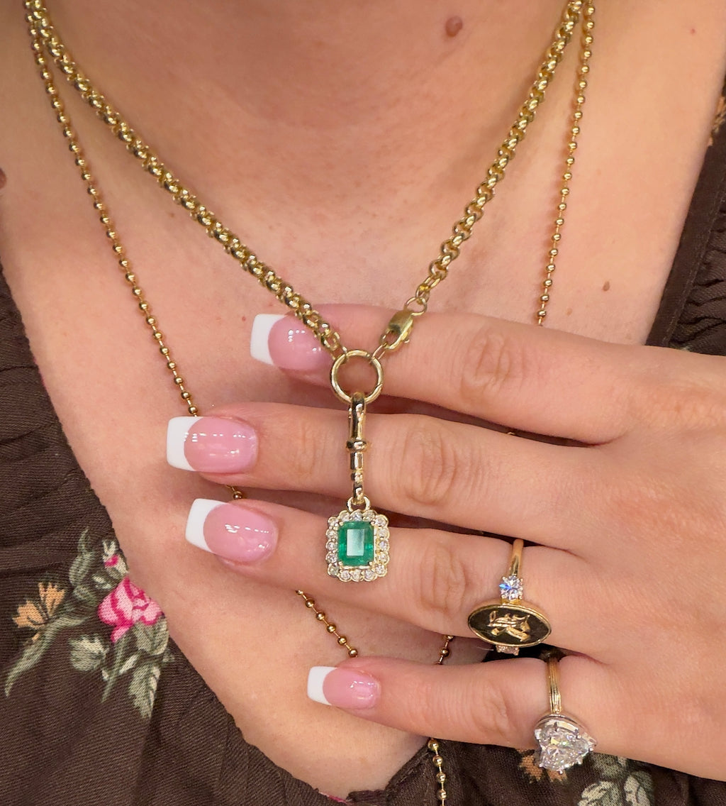 Custom Emerald Heirloom Pendant