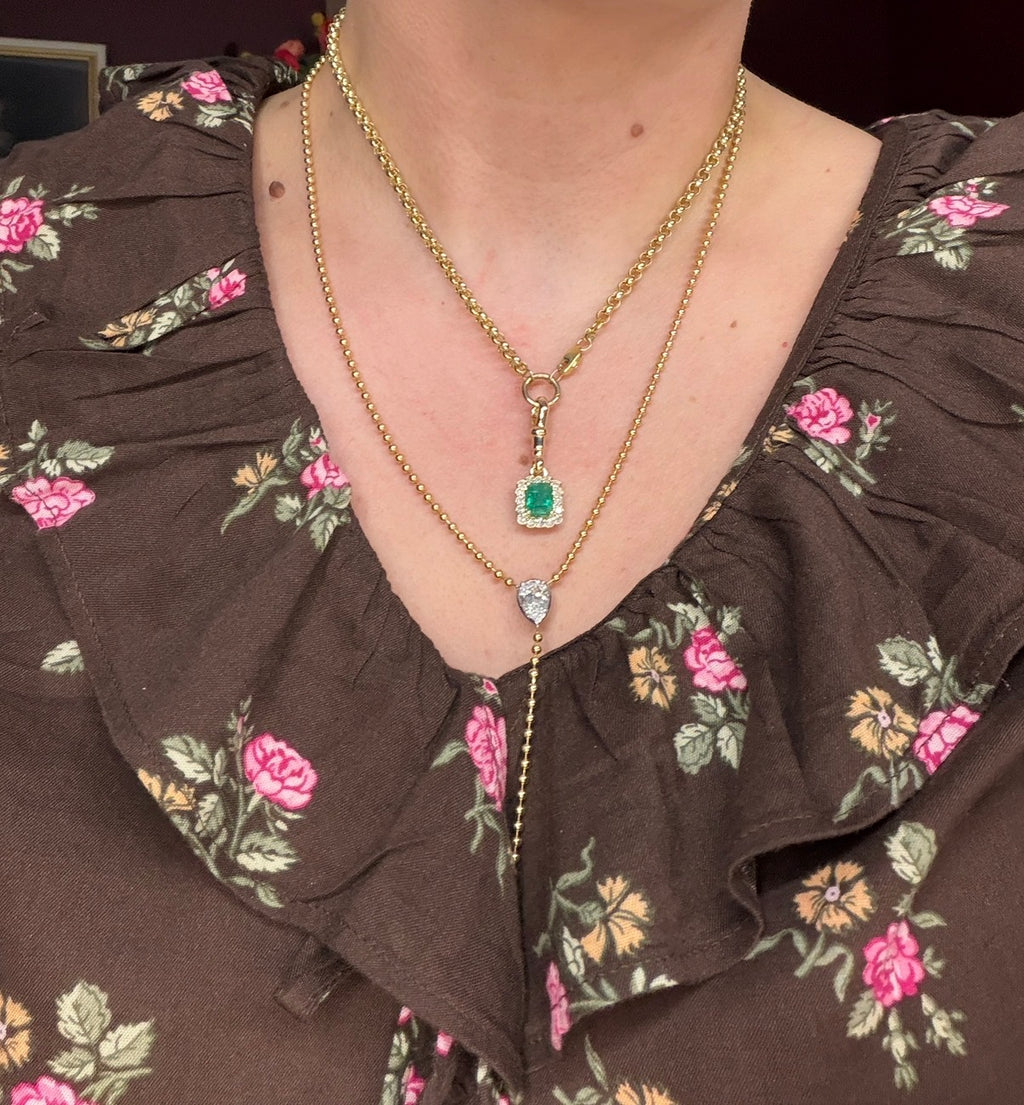 Custom Emerald Heirloom Pendant