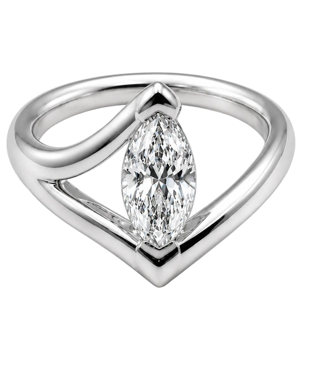 Cleopatra Marquise Pinky Ring