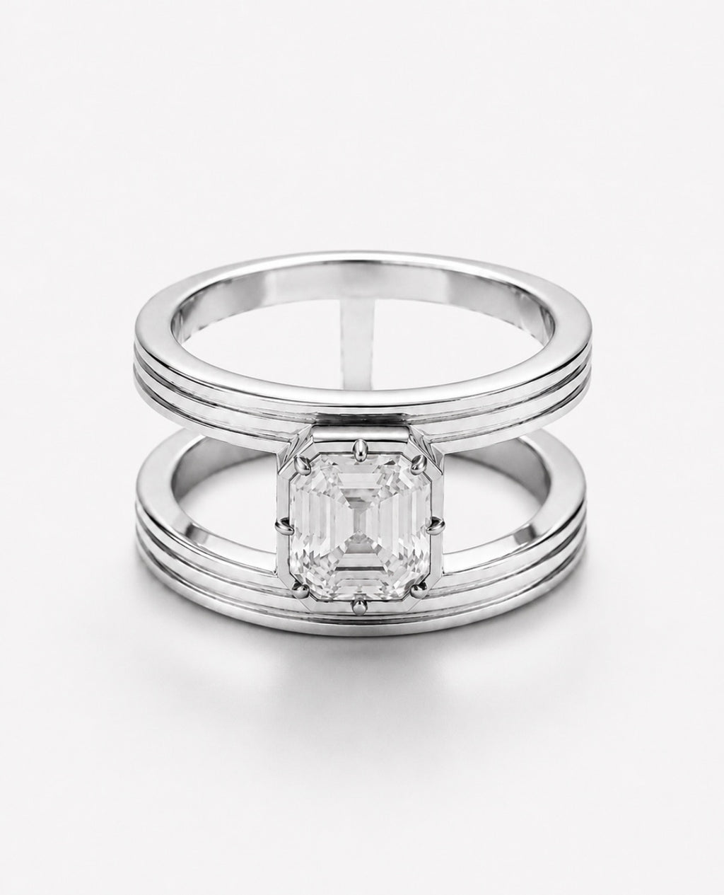 Empress Asscher Diamond Ring