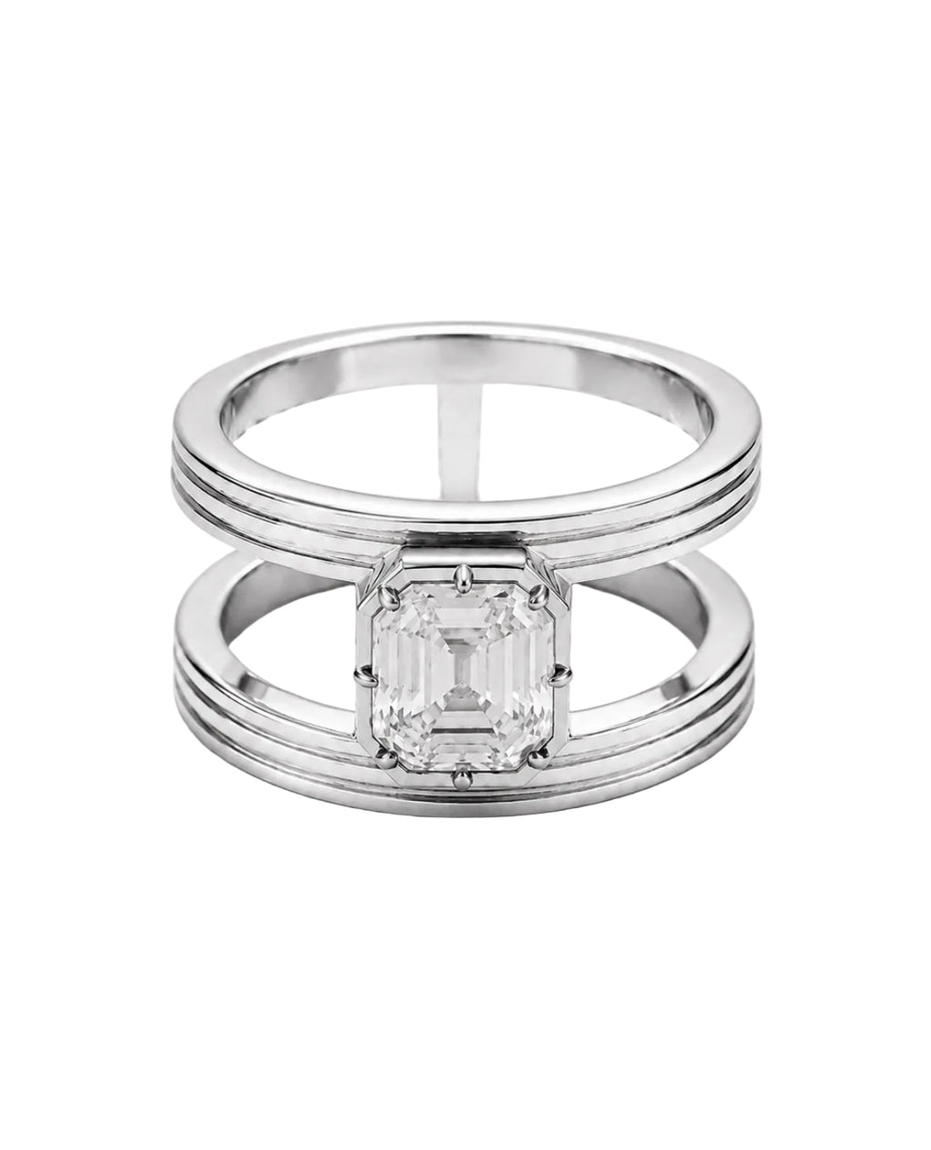 Empress Asscher Diamond Ring
