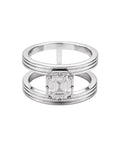 Empress Asscher Diamond Ring
