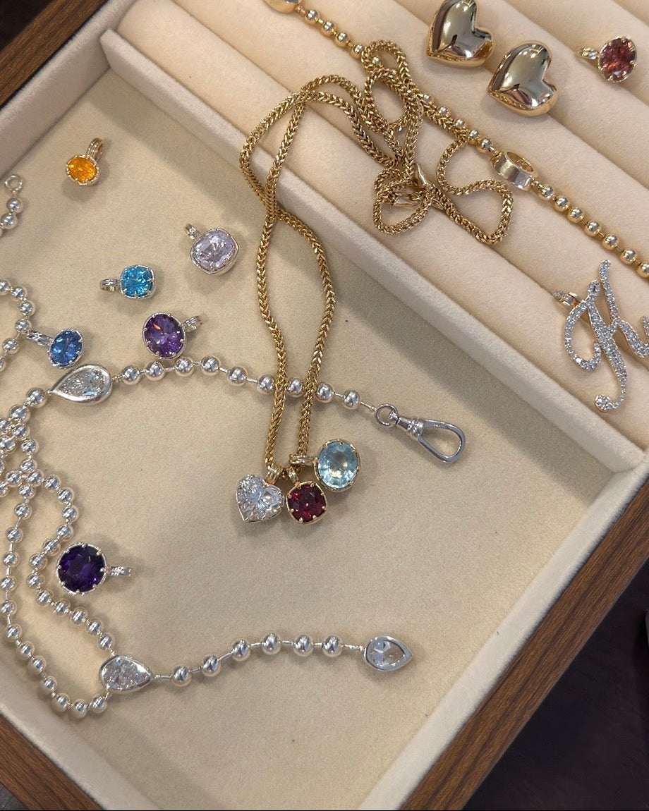 Grande Stardust Gemstone Charm in Cosmos