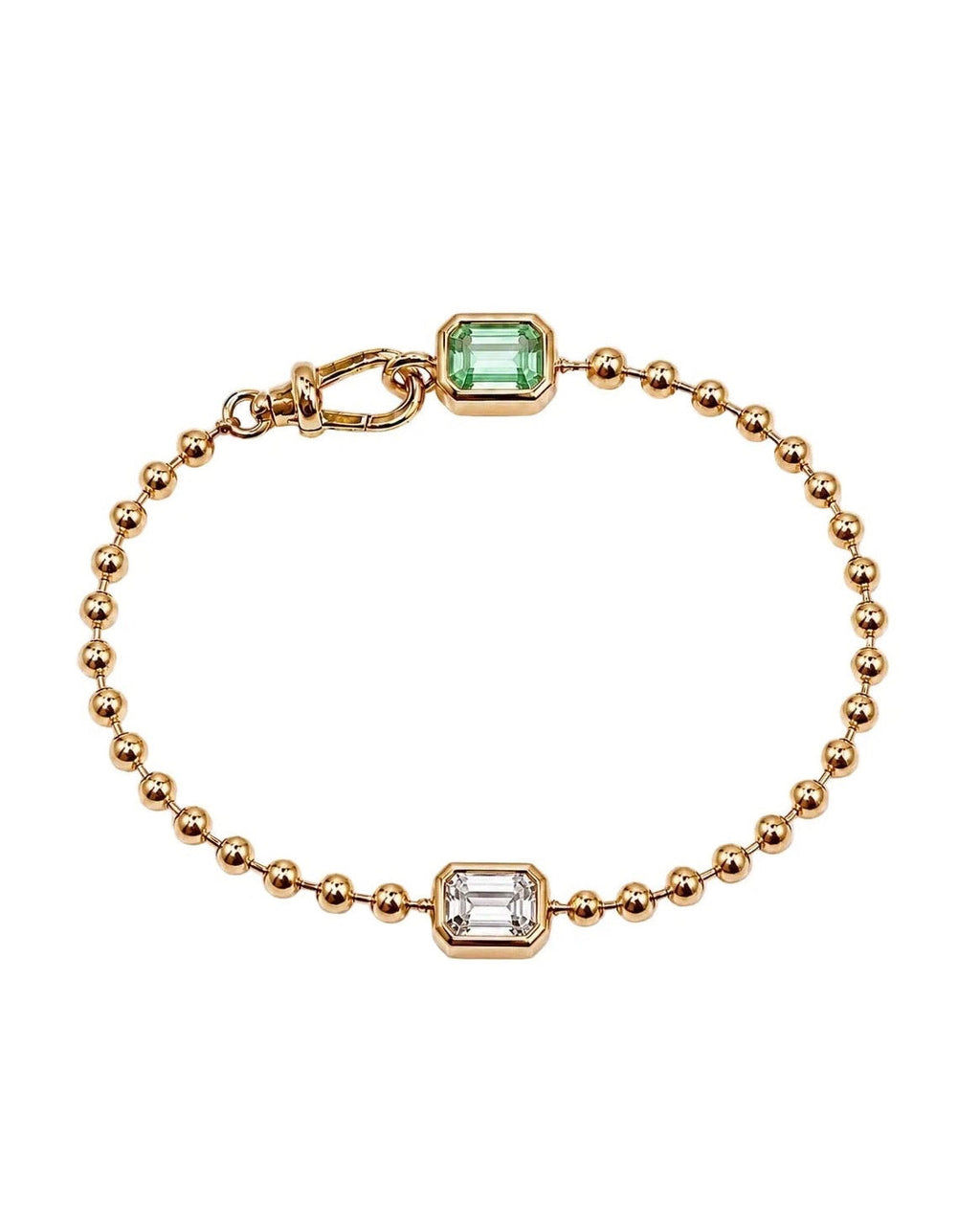 Petite Gold Memory Ball Chain Bracelet