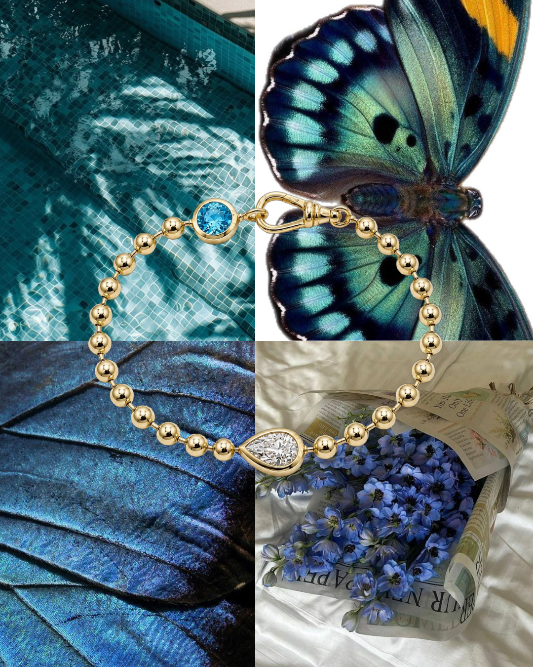 Grande Gold Core Memory Ball Chan Bracelet