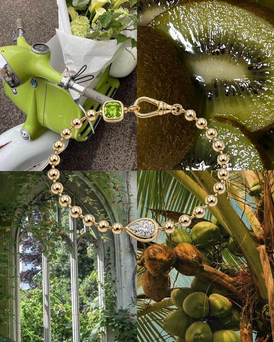 Grande Gold Core Memory Ball Chan Bracelet