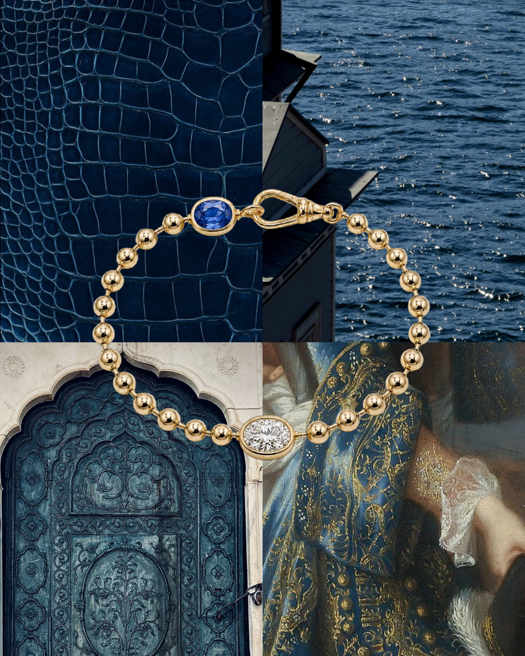 Grande Gold Core Memory Ball Chan Bracelet