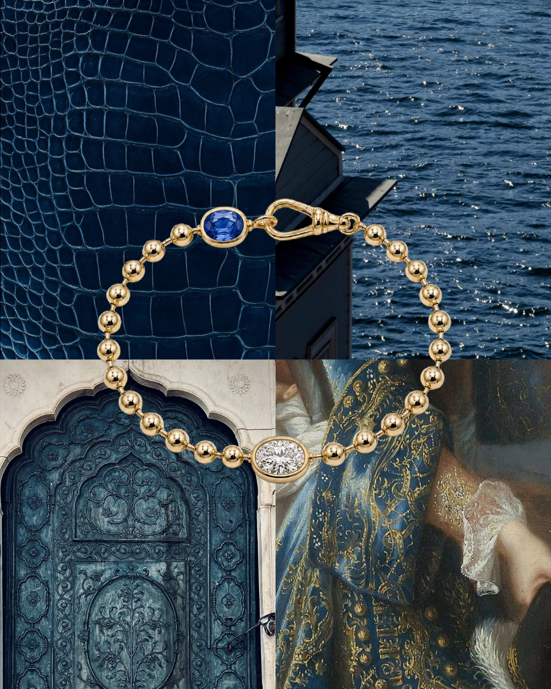 Grande Gold Core Memory Ball Chan Bracelet
