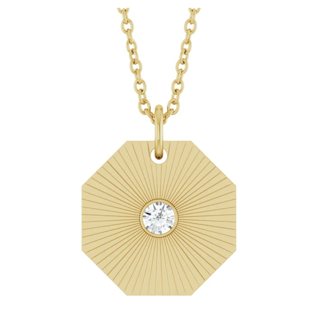 Aura Gemstone Medallion Necklace