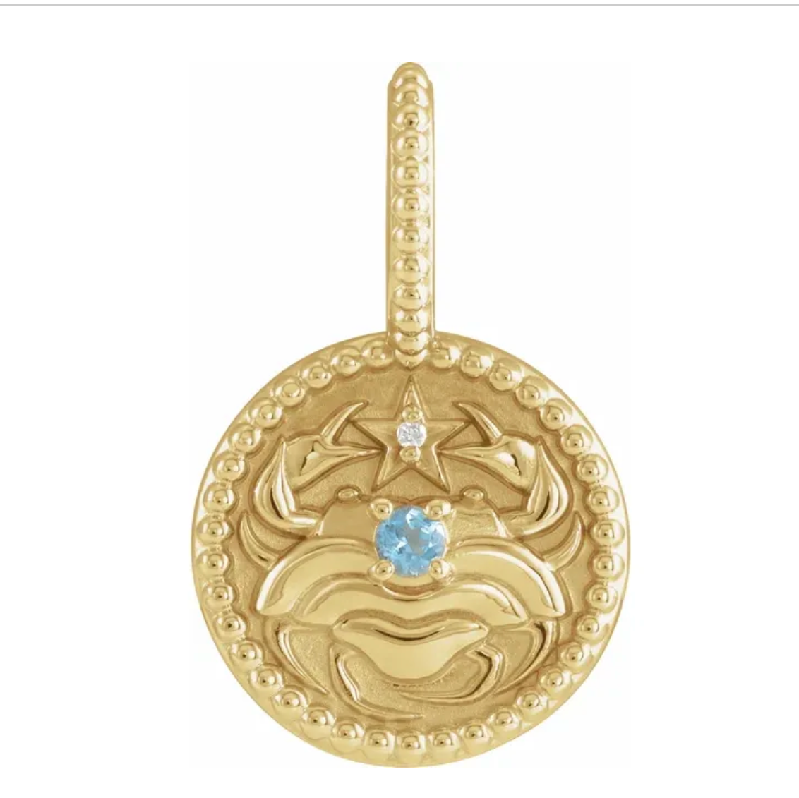 Zodiac Gemstone Charm