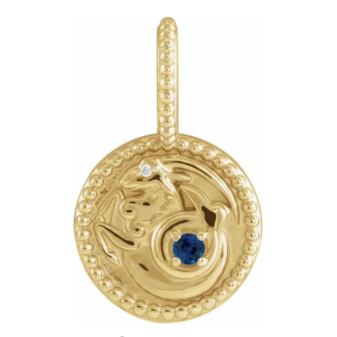 Zodiac Gemstone Charm