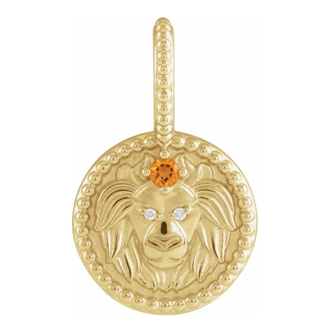 Zodiac Gemstone Charm
