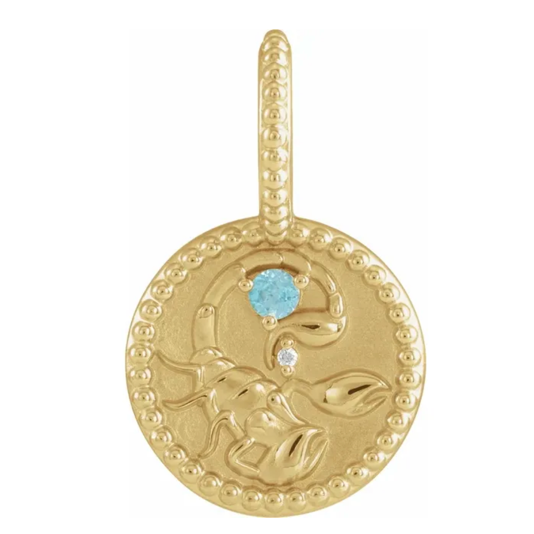 Zodiac Gemstone Charm