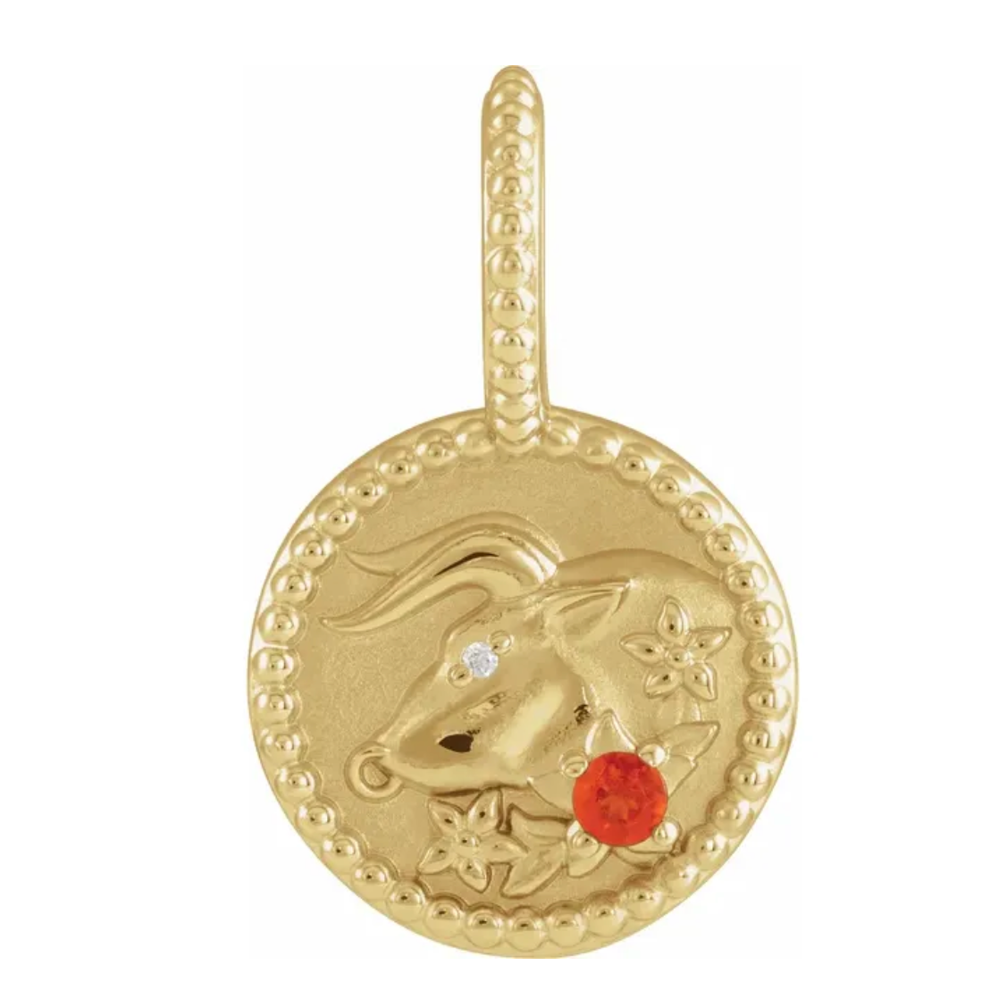 Zodiac Gemstone Charm