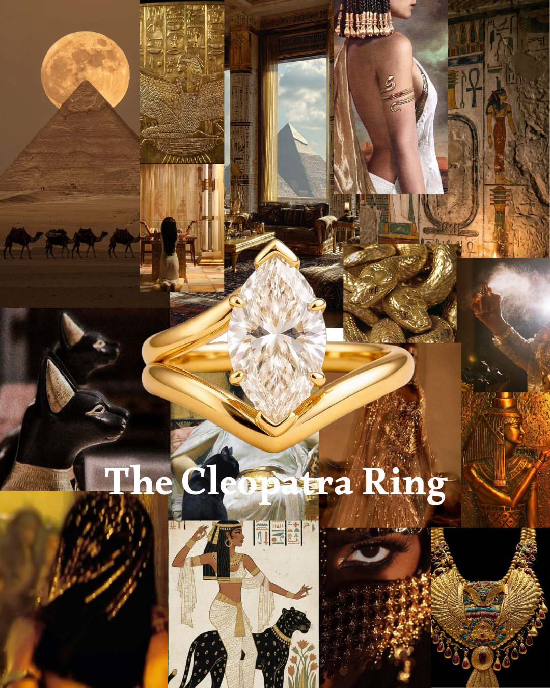 Cleopatra Marquise Pinky Ring