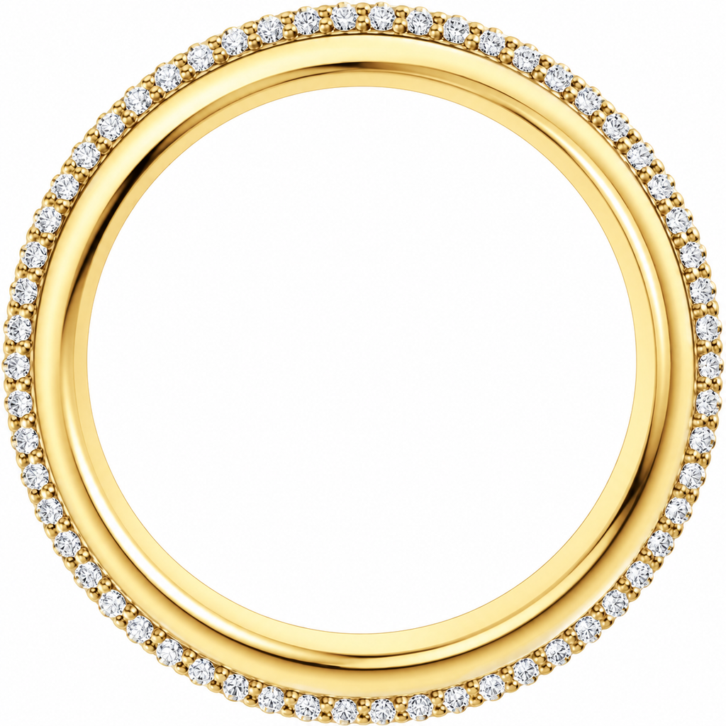 Double Stack Diamond Eternity Band
