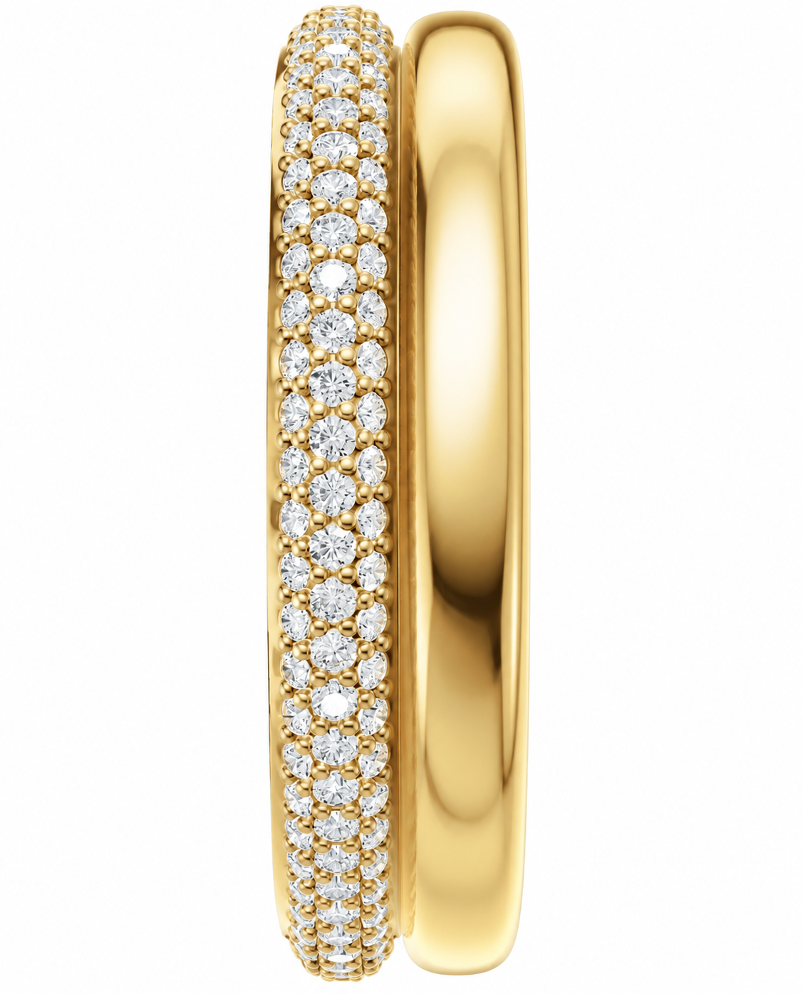 Double Stack Diamond Eternity Band