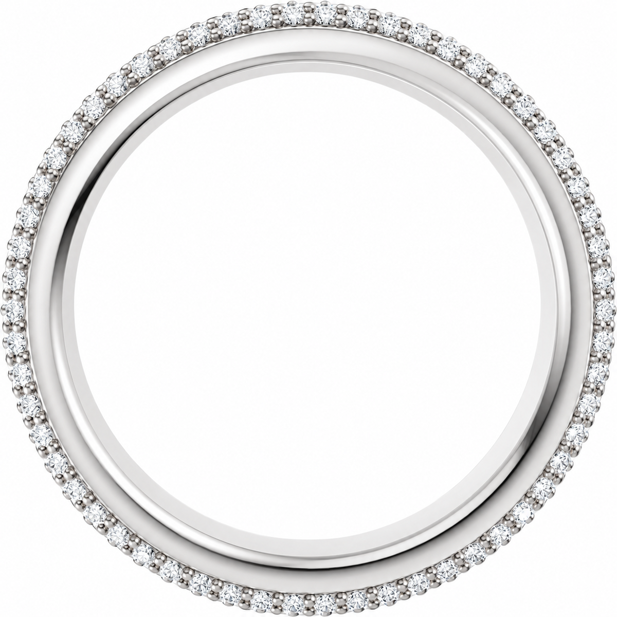Double Stack Diamond Eternity Band