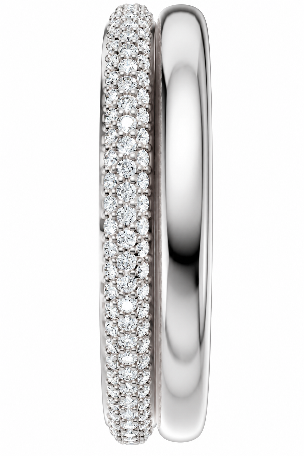 Double Stack Diamond Eternity Band