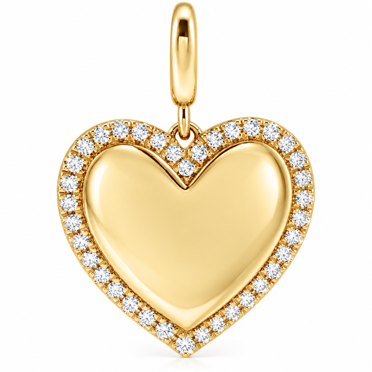Valentine Pavé Heart Medallion