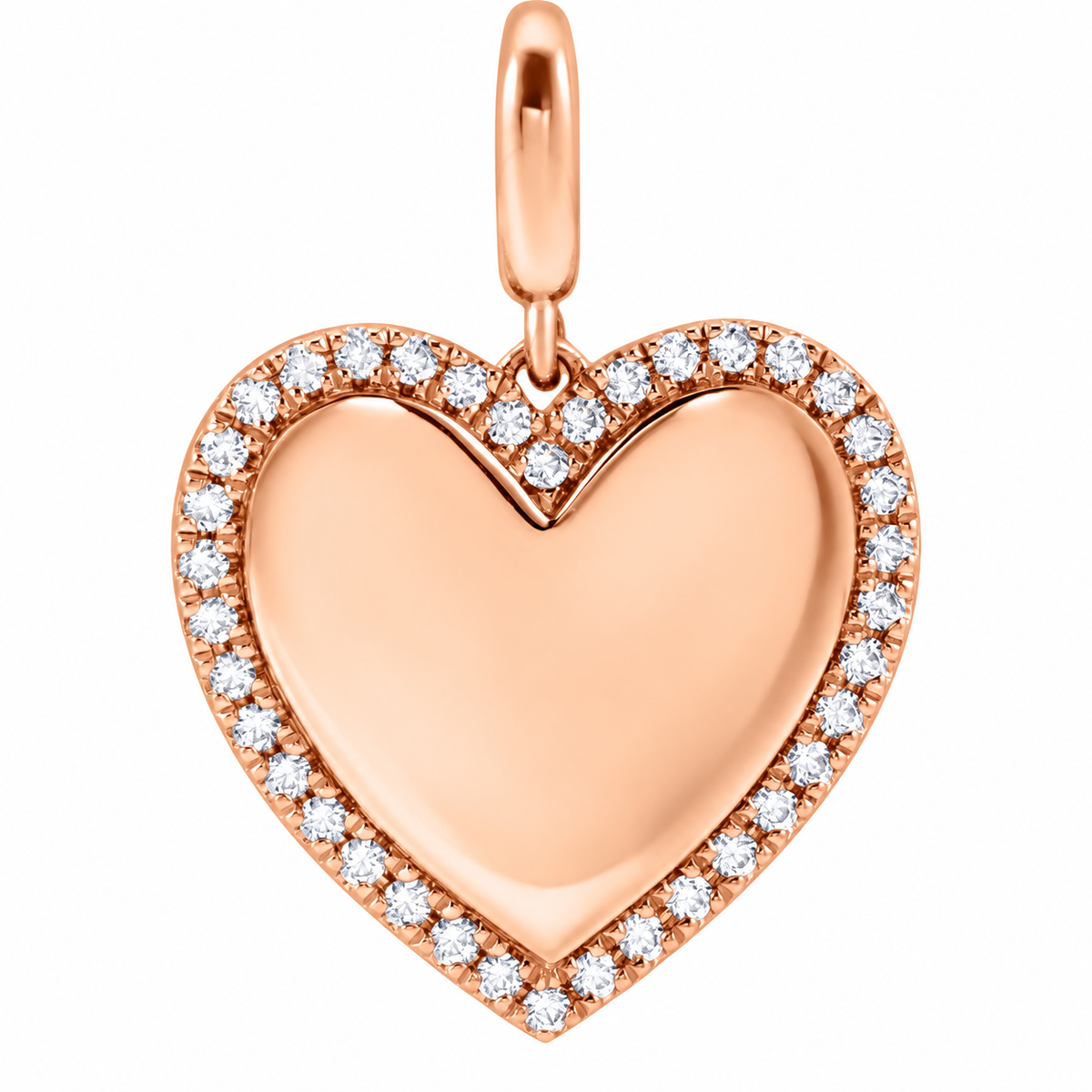 Valentine Pave Heart Medallion