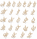 Omega Diamond Letter Pendant