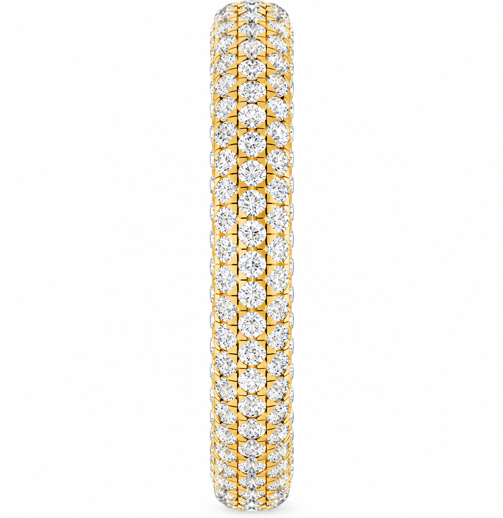 Fancy Pave Diamond Eternity Band