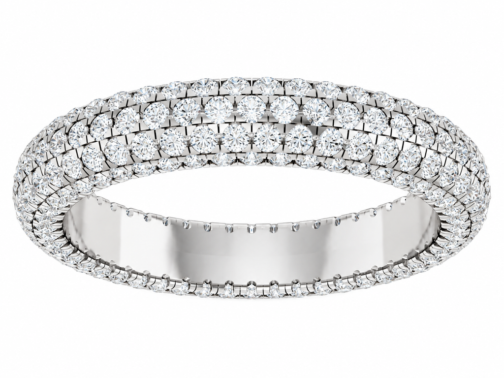 Fancy Pave Diamond Eternity Band