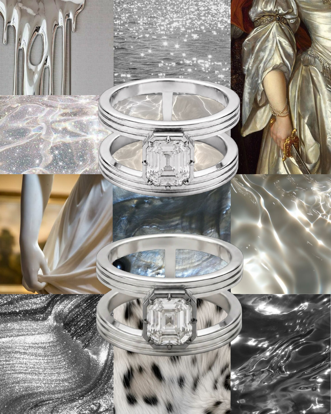 Empress Asscher Diamond Ring