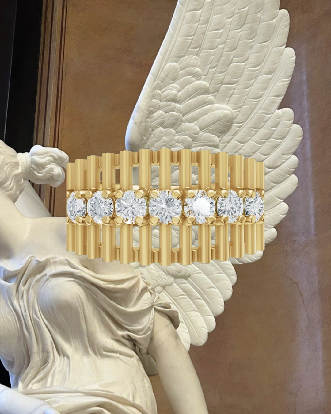 Muse Sculptural Diamond Band