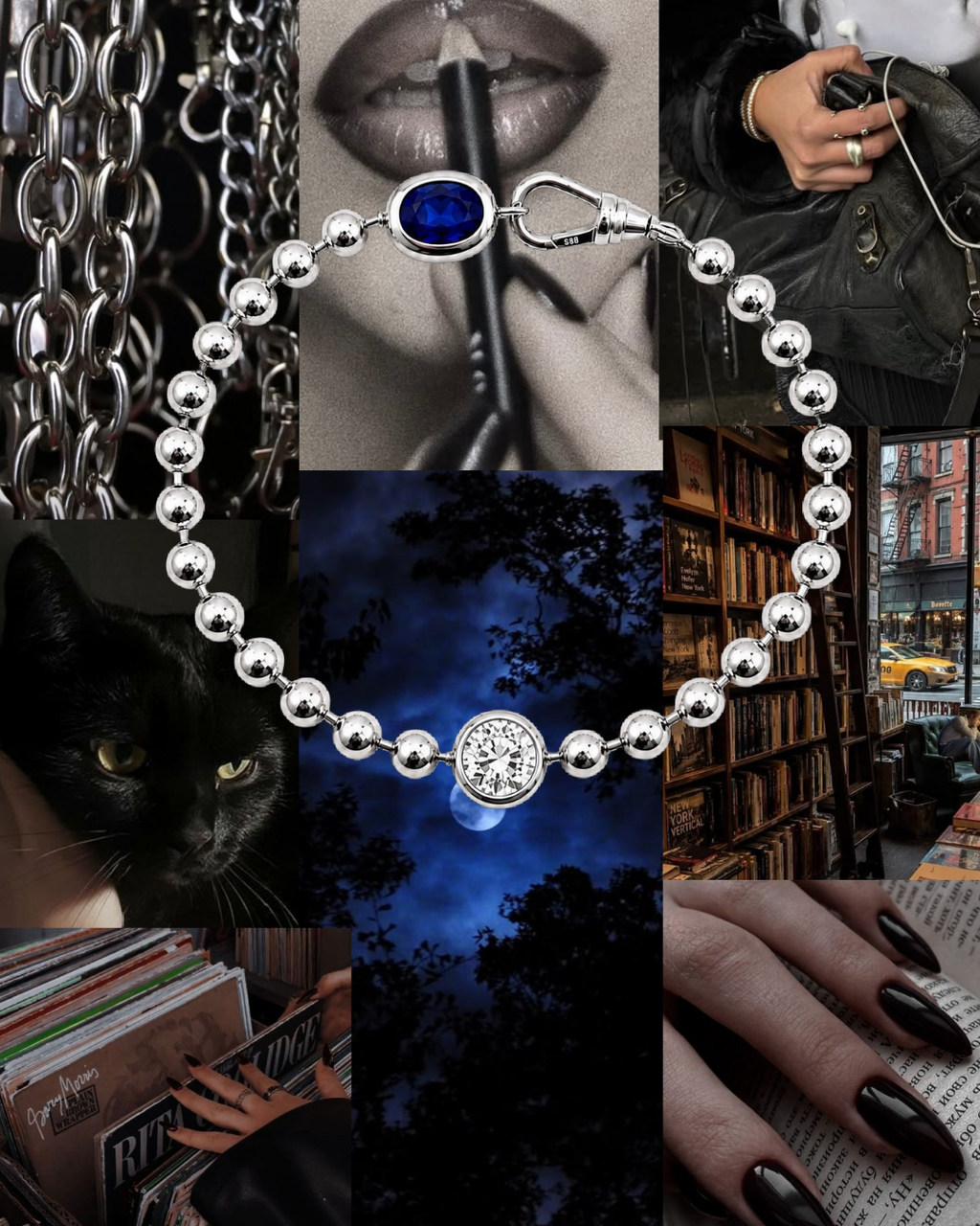 Silver Core Memory Ball Chain Bracelet