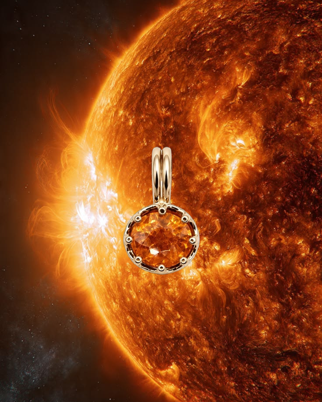 Pixi Stardust Gemstone Charm in Sol