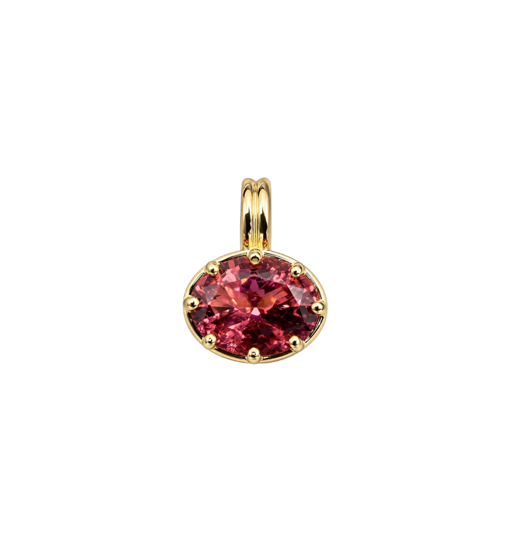 Classic Stardust Gemstone Charm in Rosette Nebula