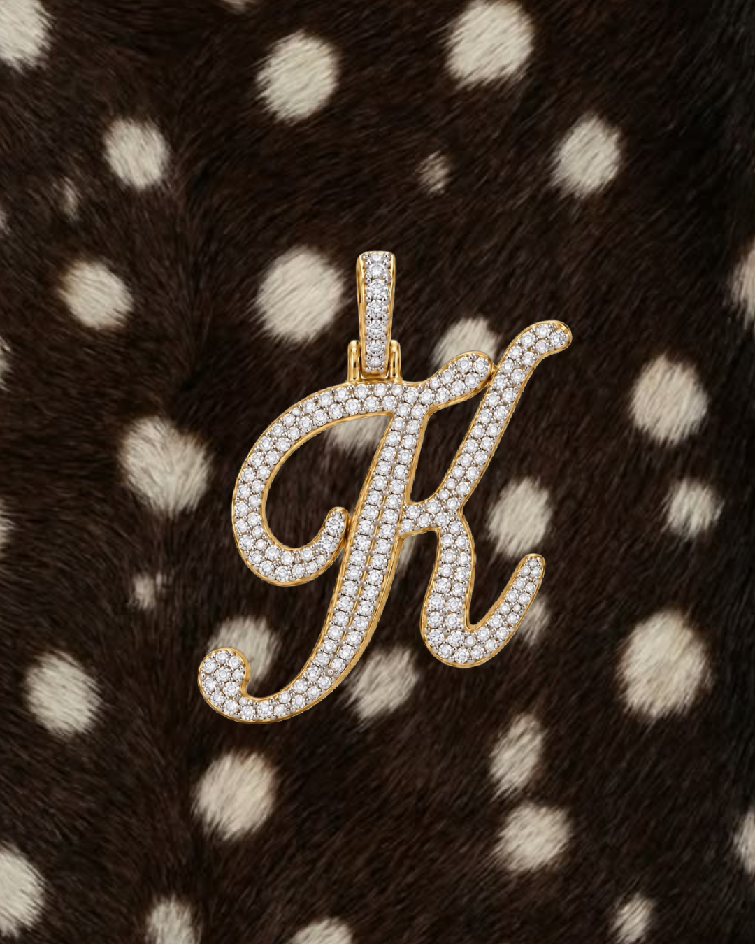 Omega Diamond Letter Pendant