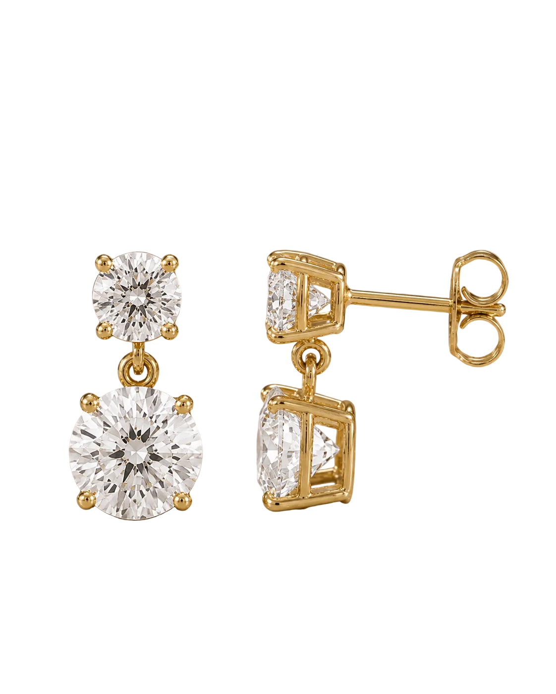 Magic Diamond Drop Earrings