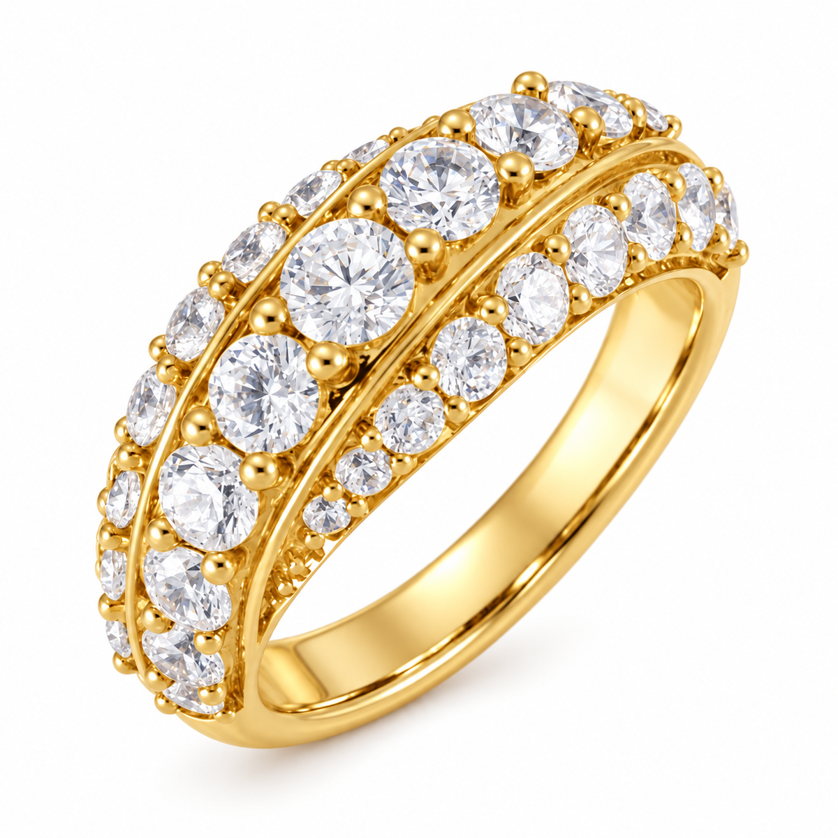 Diamond Croissant Ring