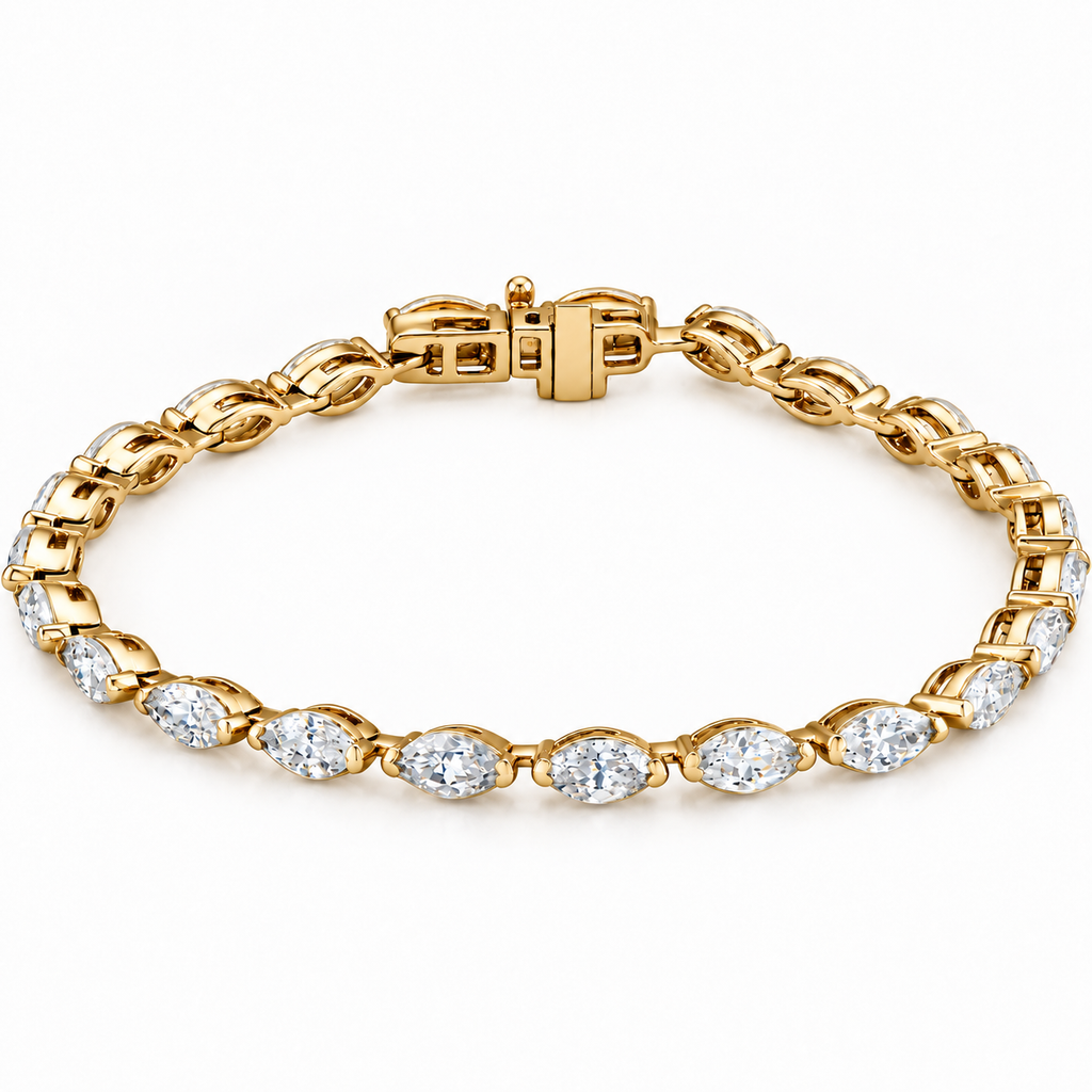 Manhattan Marquise Diamond Tennis Bracelet
