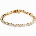 Manhattan Marquise Diamond Tennis Bracelet
