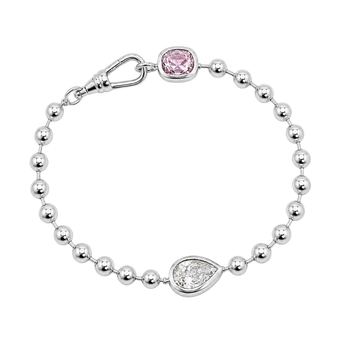 Silver Core Memory Ball Chain Bracelet