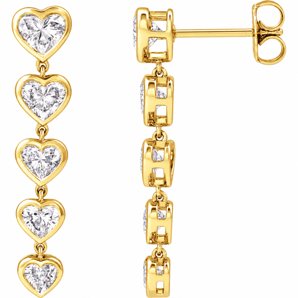 Date Night Heart Drop Earrings