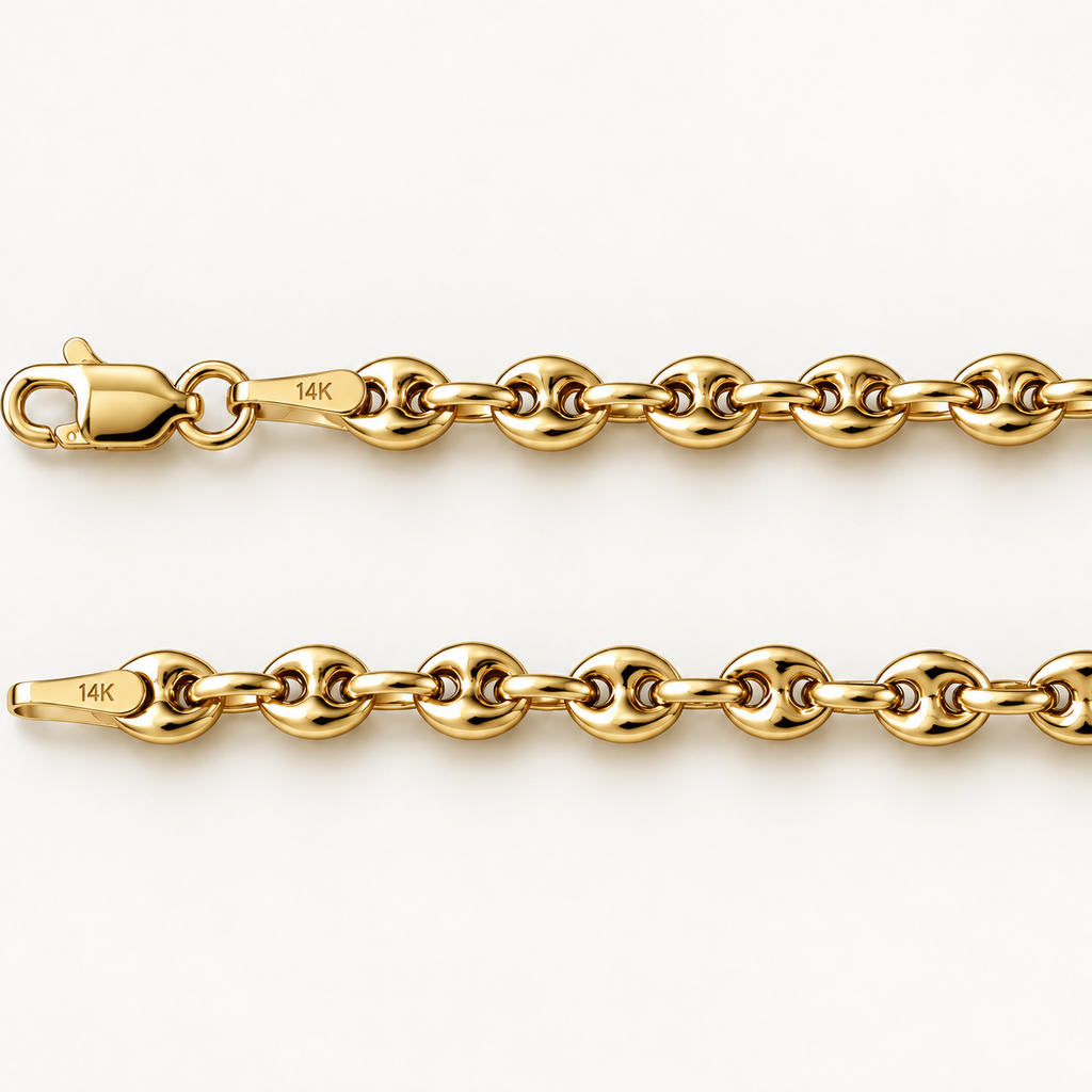 Dainty Paloma Puffy Mariner Necklace