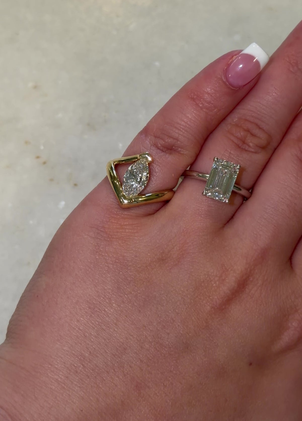 Cleopatra Marquise Pinky Ring