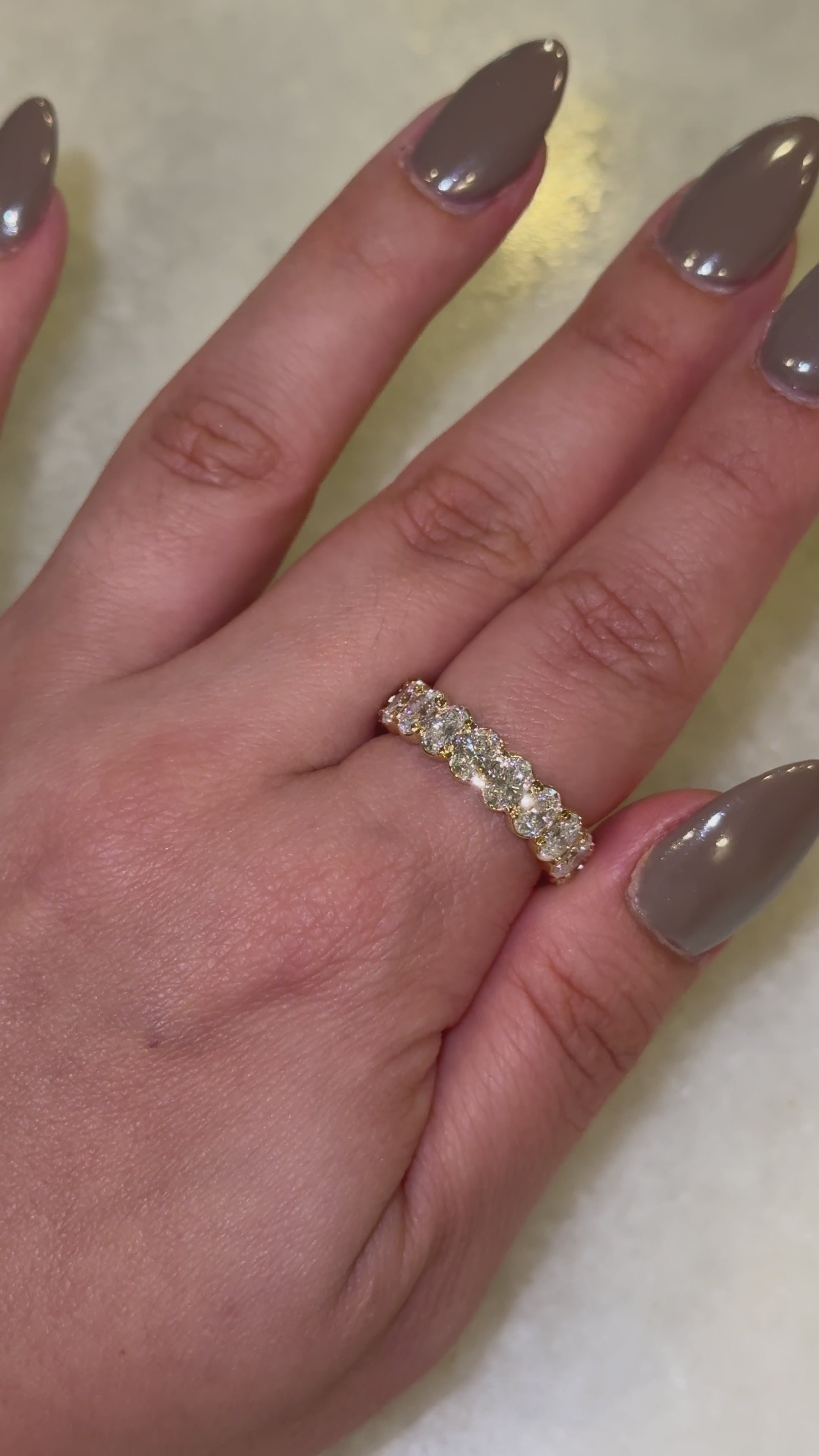 The Whimsy Oval Diamond Eternity Band