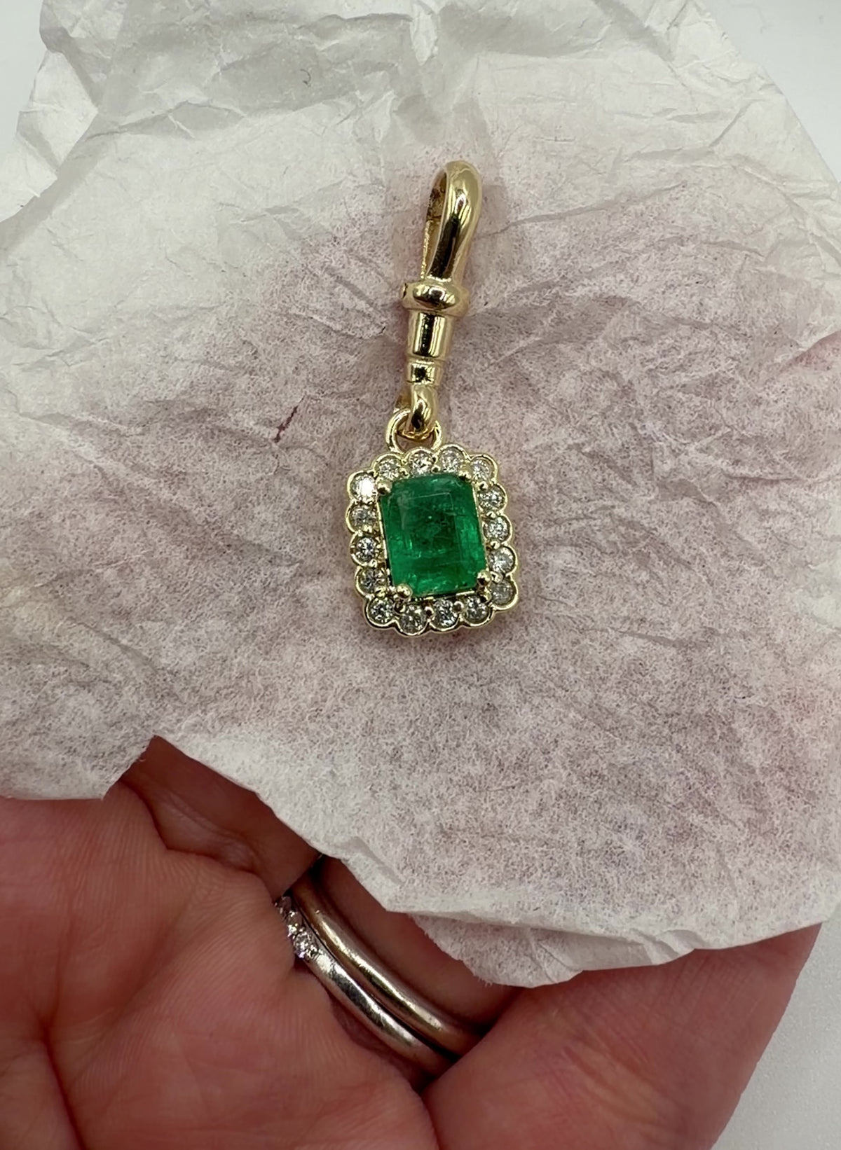 Custom Emerald Heirloom Pendant
