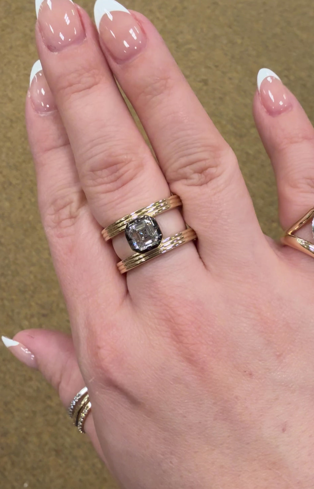 Empress Asscher Diamond Ring