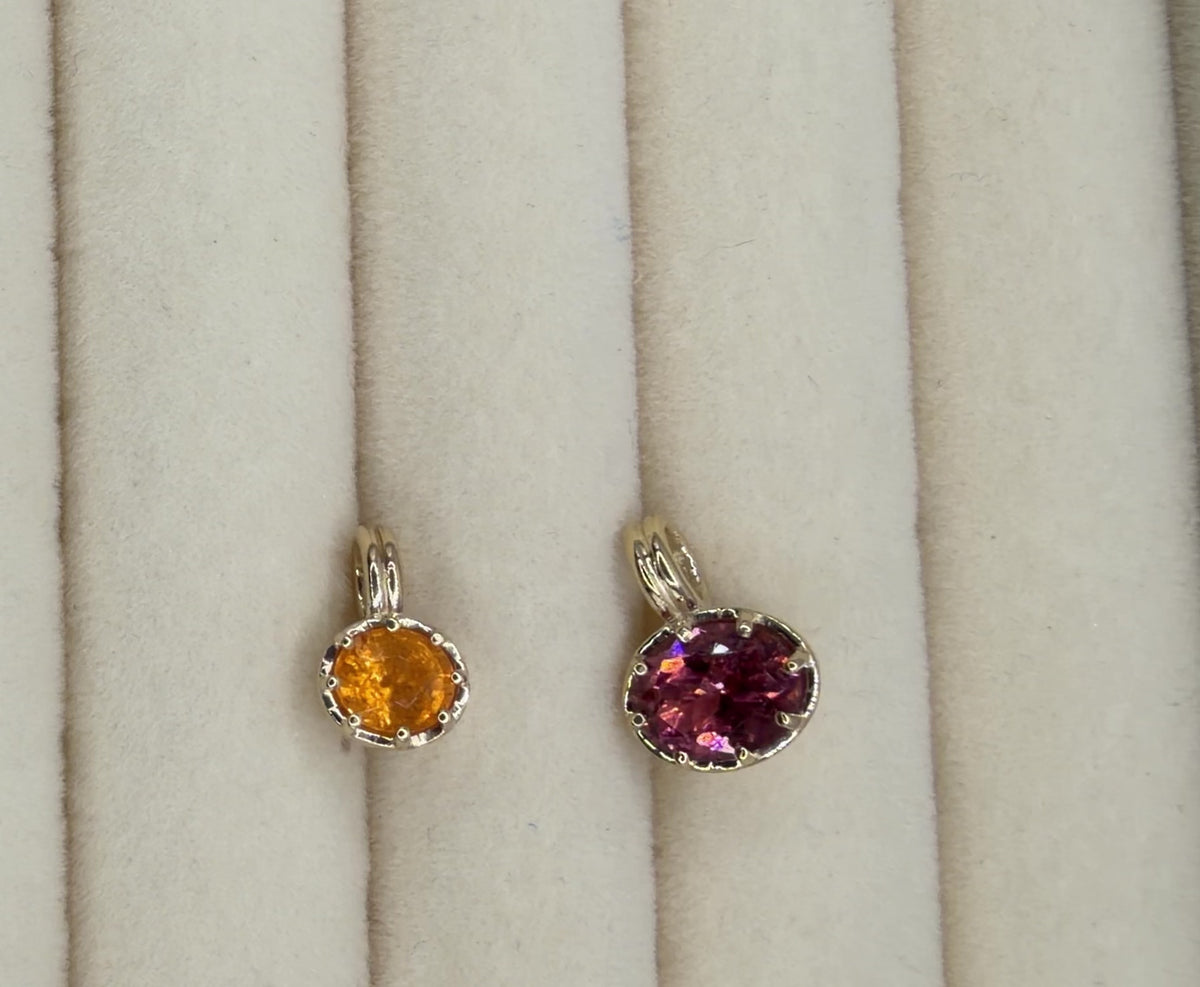 Classic Stardust Gemstone Charm in Rosette Nebula