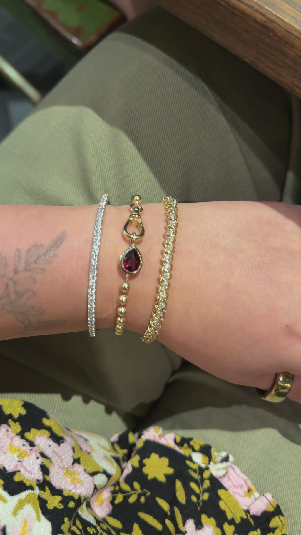 Grande Gold Core Memory Ball Chan Bracelet