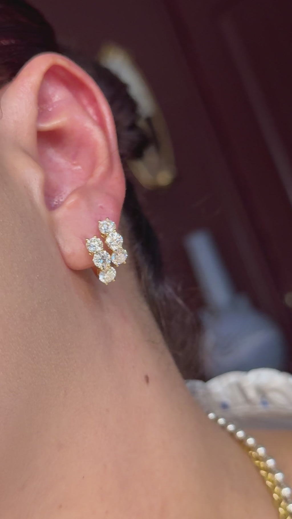 Lucy Diamond Hoop Earrings