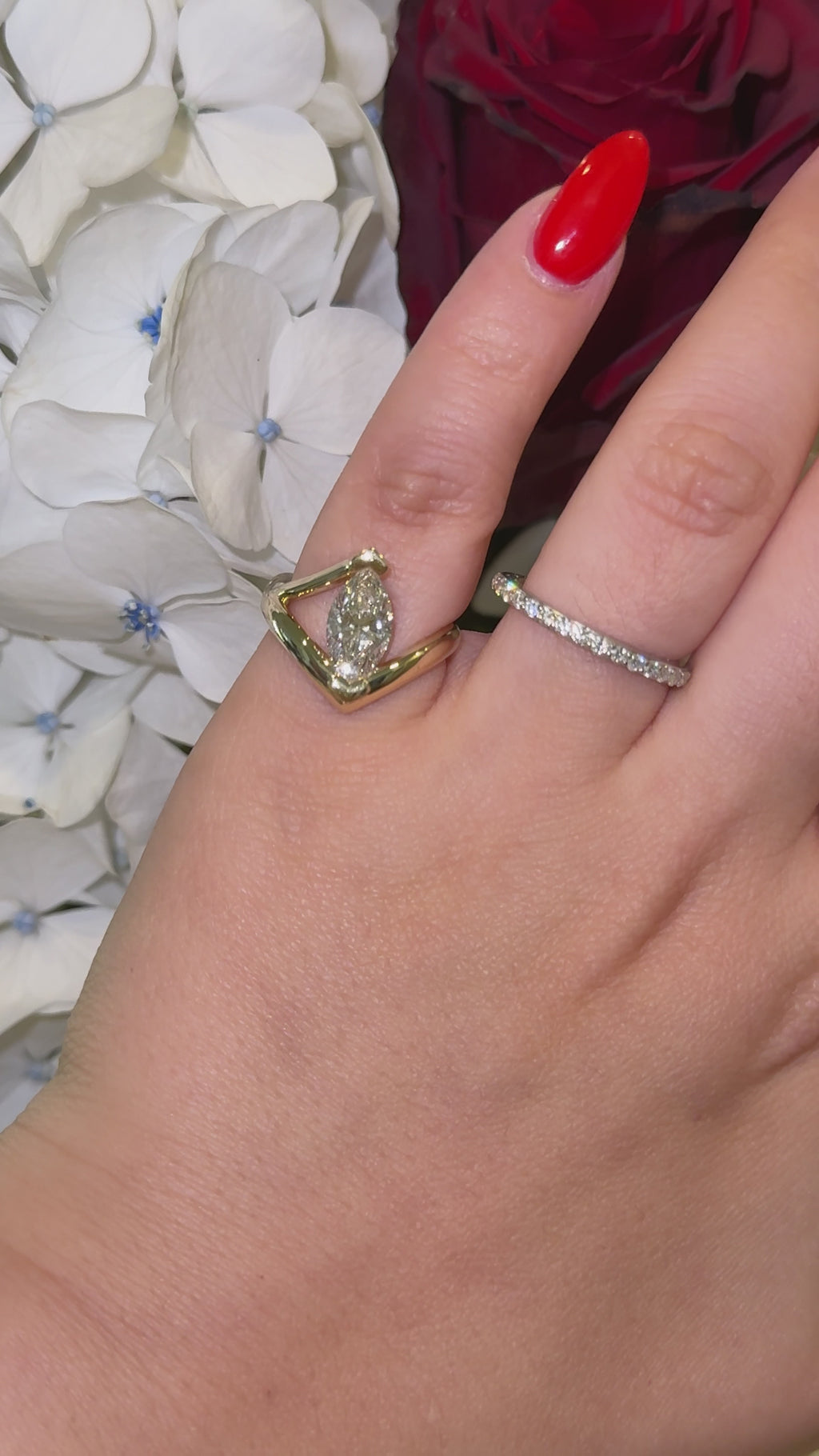Cleopatra Marquise Pinky Ring