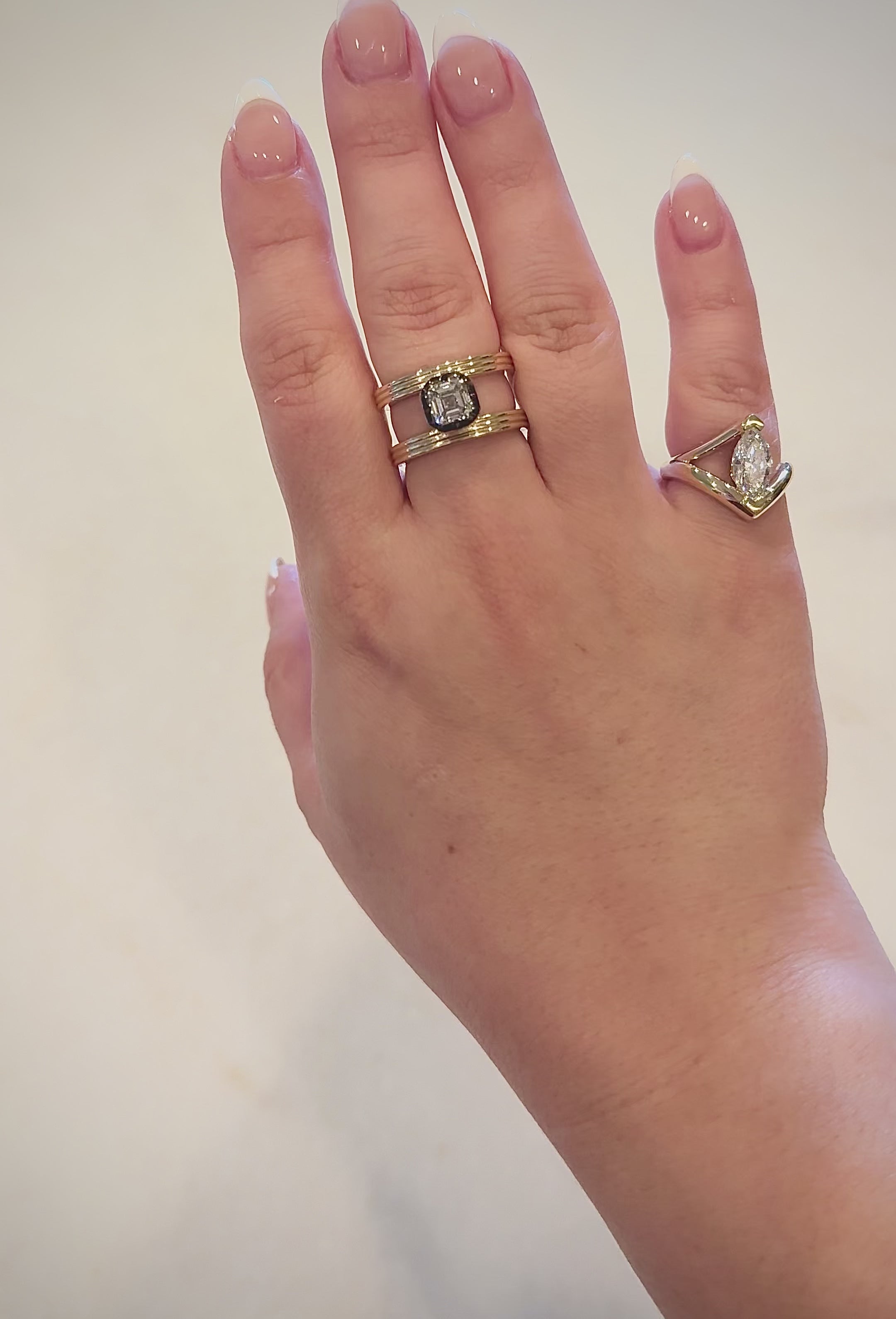 Empress Asscher Diamond Ring